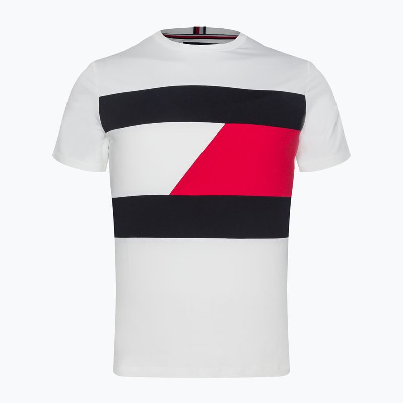 Мъжка риза за обучение Tommy Hilfiger Colorblocked Mix Media S/S бяла 5