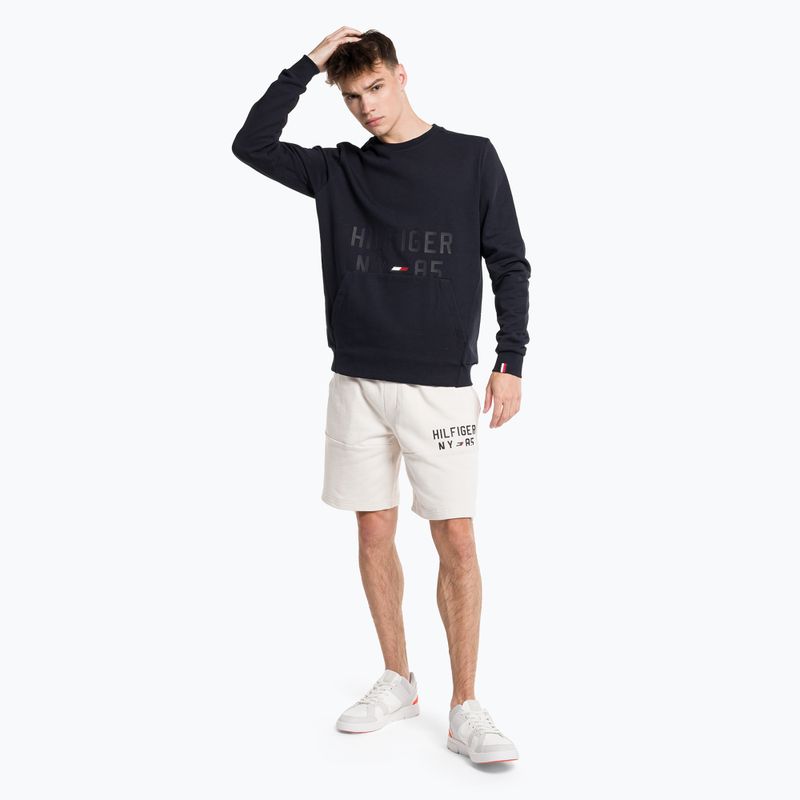 Tommy Hilfiger Graphic Crew синьо мъжки суитшърт за обучение 2