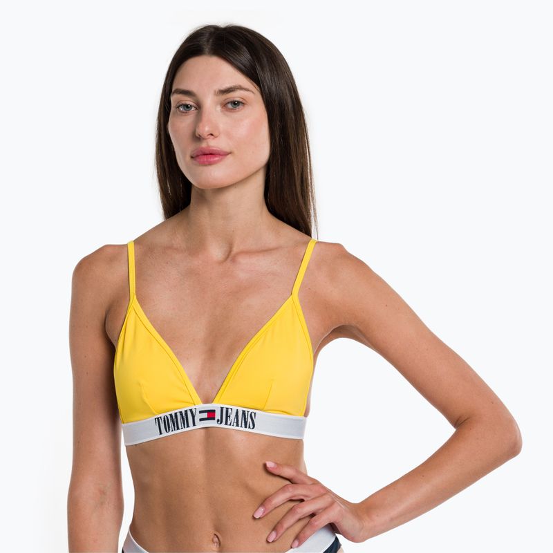 Tommy Hilfiger Триъгълник Rp жълт горнище на бански костюм 4