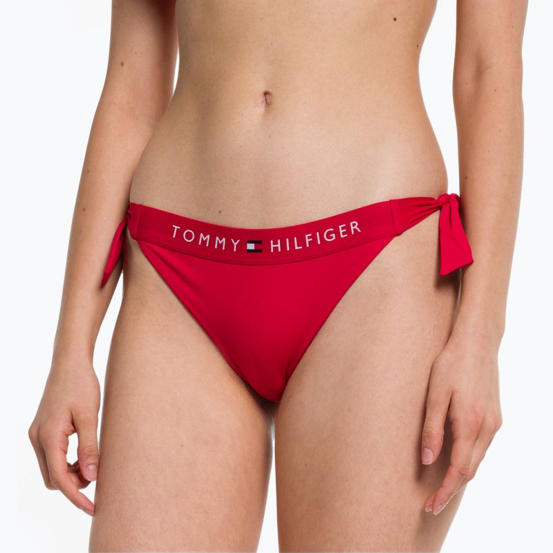 Tommy Hilfiger Side Tie Cheeky долнище на бански костюм червено 4