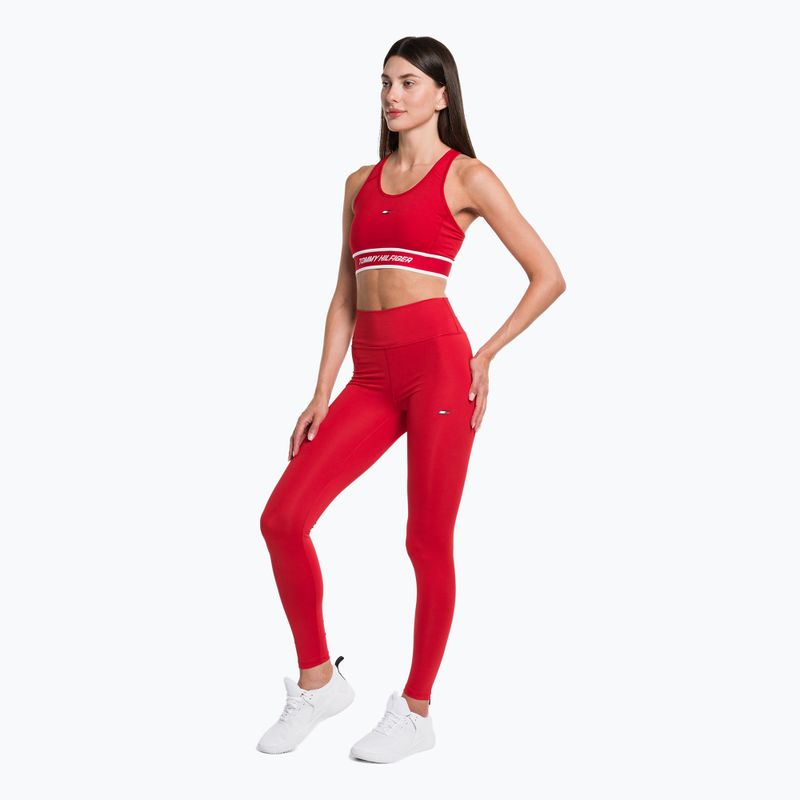 Tommy Hilfiger Essentials Rw Full Length дамски клинове за тренировка червен 2