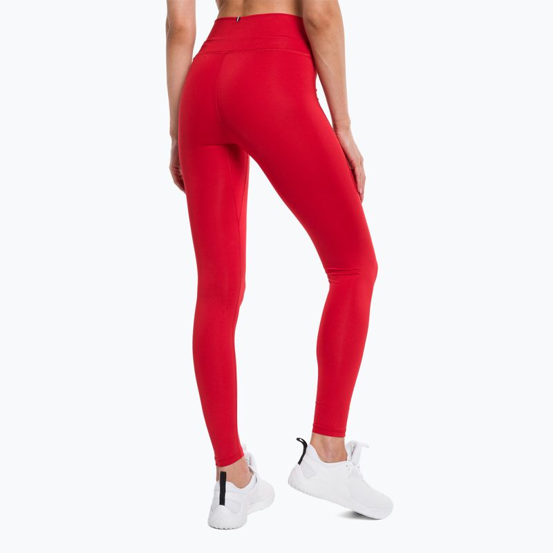 Tommy Hilfiger Essentials Rw Full Length дамски клинове за тренировка червен 3