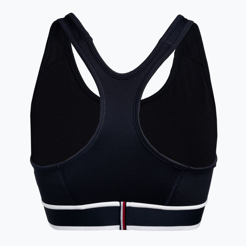 Tommy Hilfiger Mid Int Tape Racer Back син фитнес сутиен 6