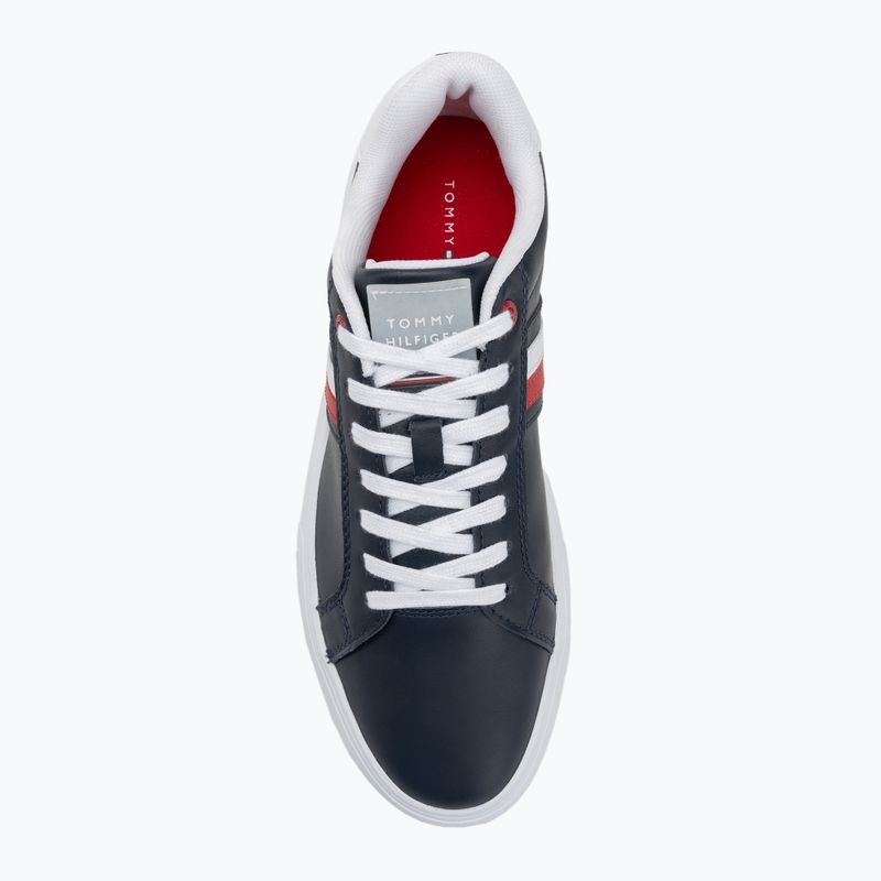 Tommy Hilfiger Essential Leather Cupsole desert sky мъжки обувки 5