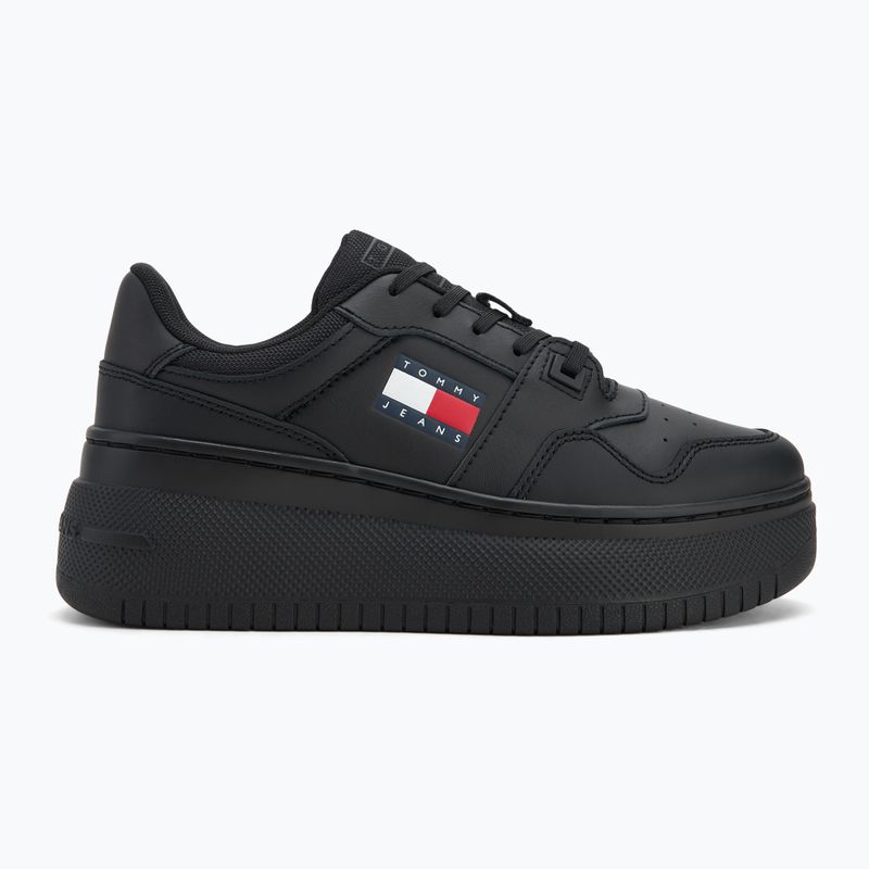 Дамски обувки Tommy Jeans Retro Basket Flatform Ess triple black 2
