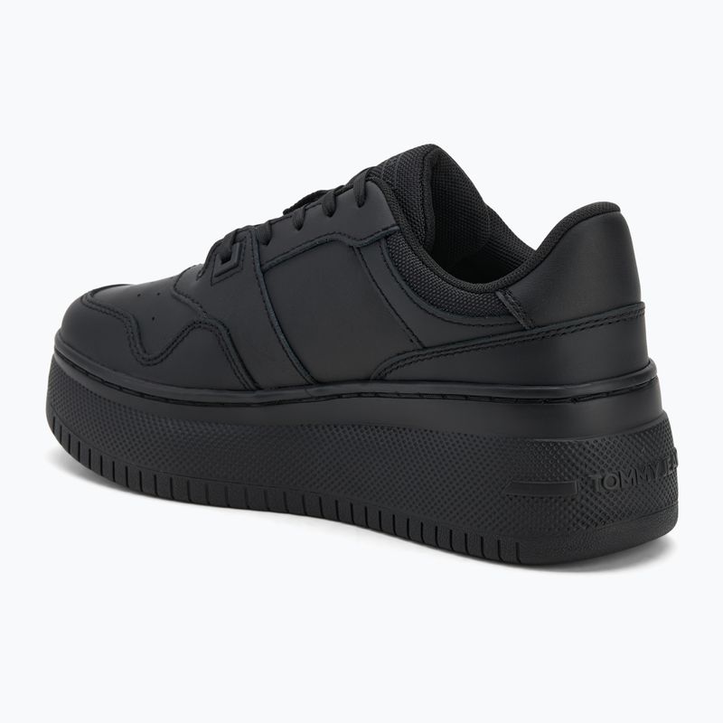 Дамски обувки Tommy Jeans Retro Basket Flatform Ess triple black 3