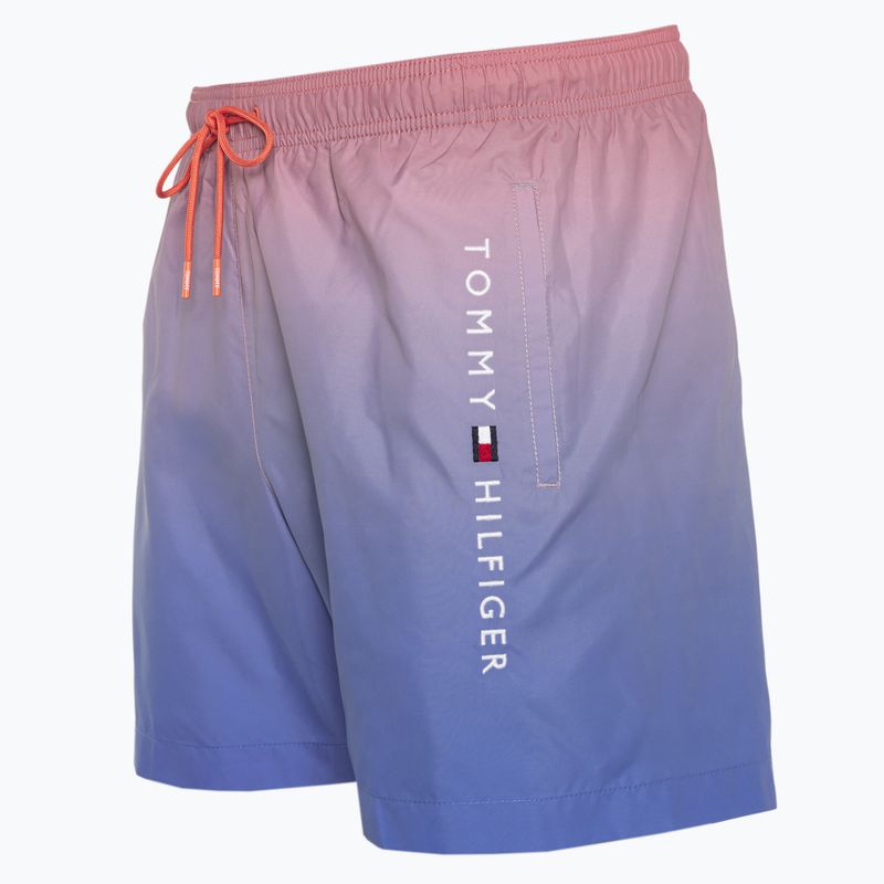 Мъжки шорти за плуване Tommy Hilfiger Medium Drawstring Print ombre coral blossom/blue spell 3