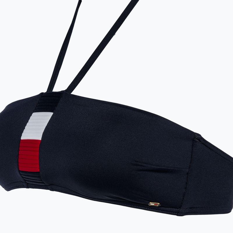 Горнище на бански костюм Tommy Hilfiger Bandeau desert sky 3