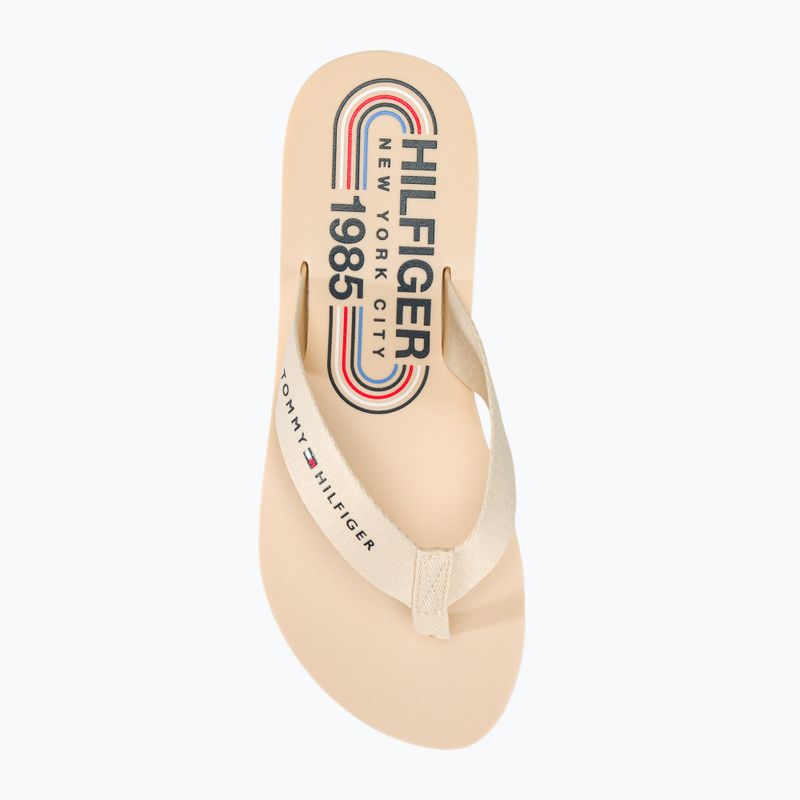 Дамски джапанки Tommy Hilfiger Global Stripes Flat Beach Sandal calico 5