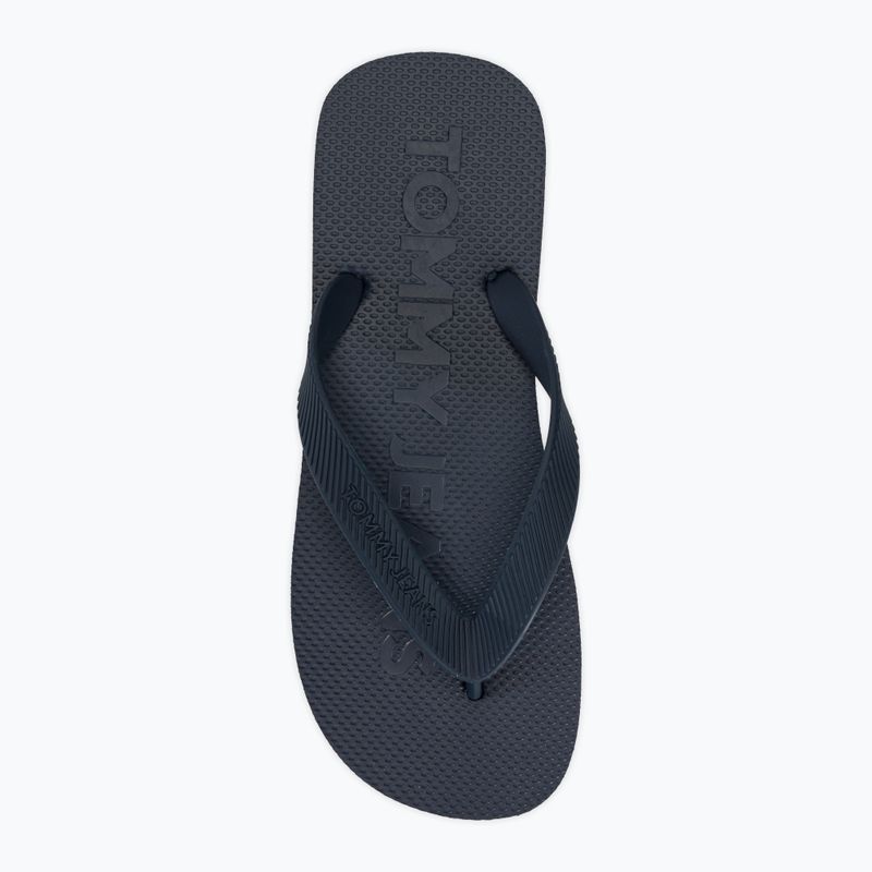 Дамски джапанки Tommy Jeans Logo Flip Flop dark night navy 5