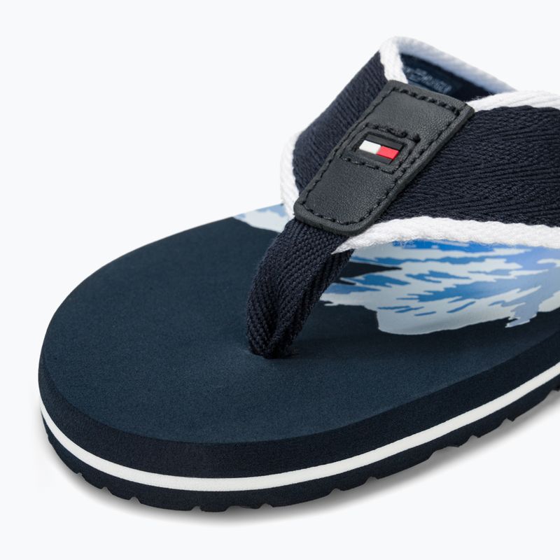 Мъжки джапанки Tommy Hilfiger Palm Print Beach Sandal desert sky 7