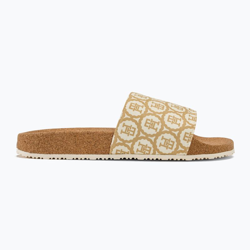 Дамски чехли Tommy Hilfiger Emblem Cork Slide calico 2