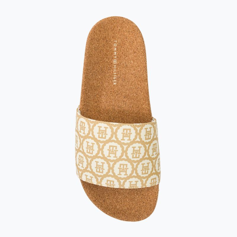 Дамски чехли Tommy Hilfiger Emblem Cork Slide calico 5
