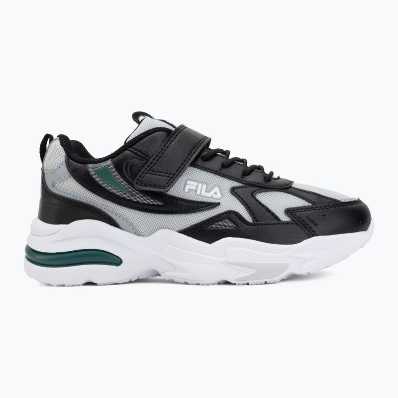 Детски обувки FILA Madrun Velcro black/posy green 2