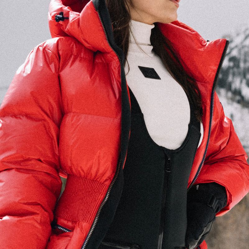 Дамско скиорско яке Nikkie Nafferton racing red 12
