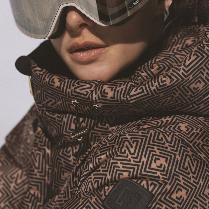 Дамско скиорско яке Nikkie Newport Logo camel 9