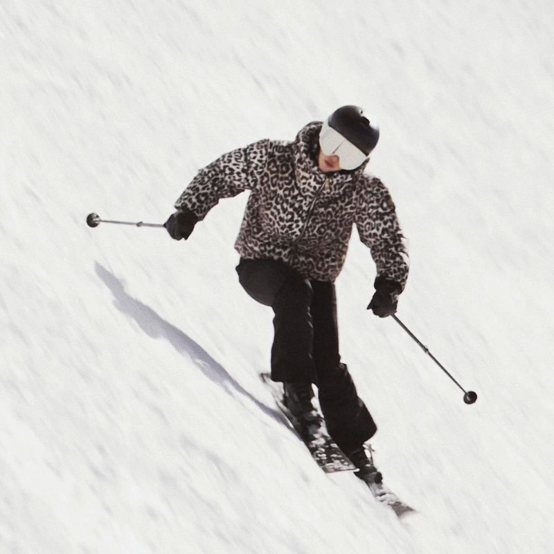 Дамско скиорско яке Nikkie Newport Leopard hummus 8