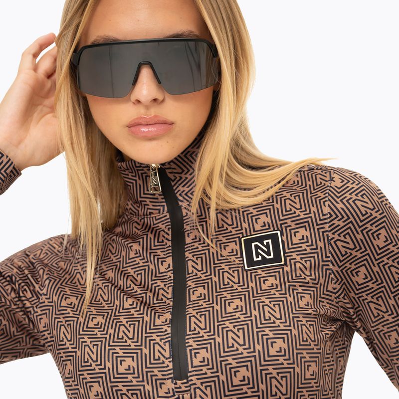 Дамски скиорски суитшърт Nikkie Nantes Logo Ski Pully camel 2