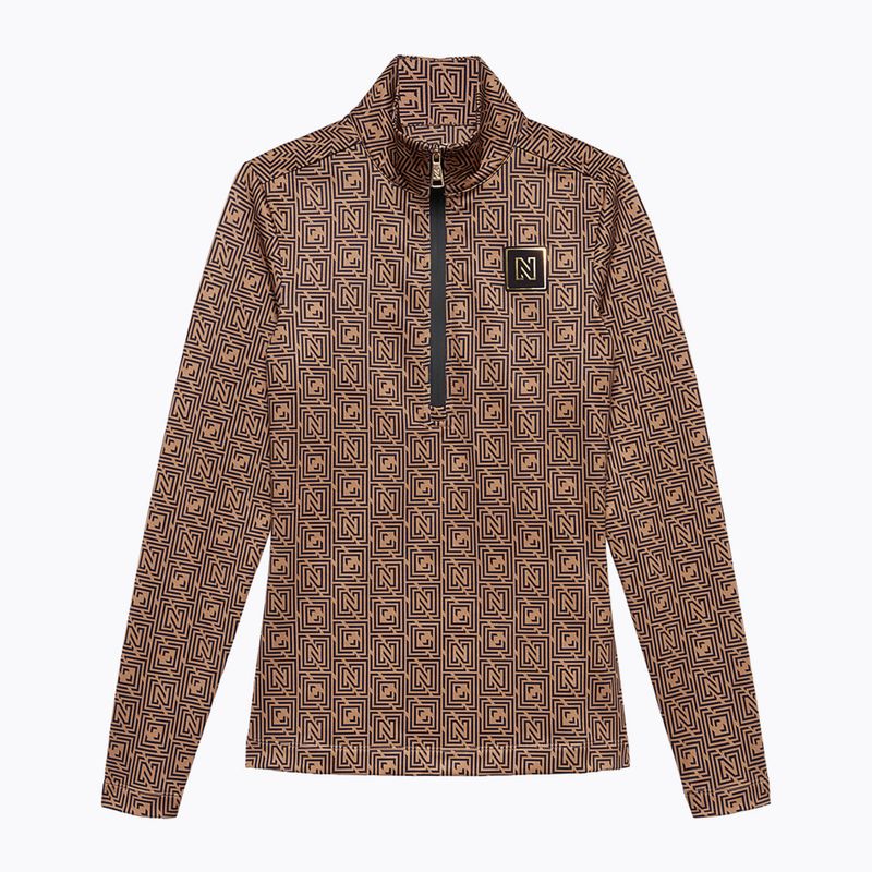 Дамски скиорски суитшърт Nikkie Nantes Logo Ski Pully camel 3