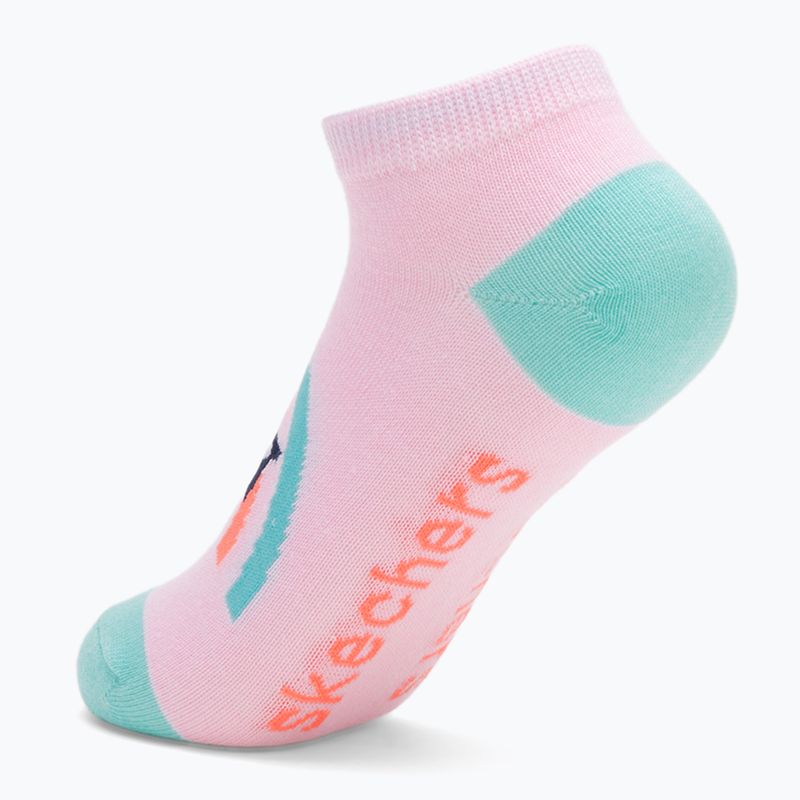 Детски чорапи SKECHERS Non Terry Low Cut 6 чифта coral 8