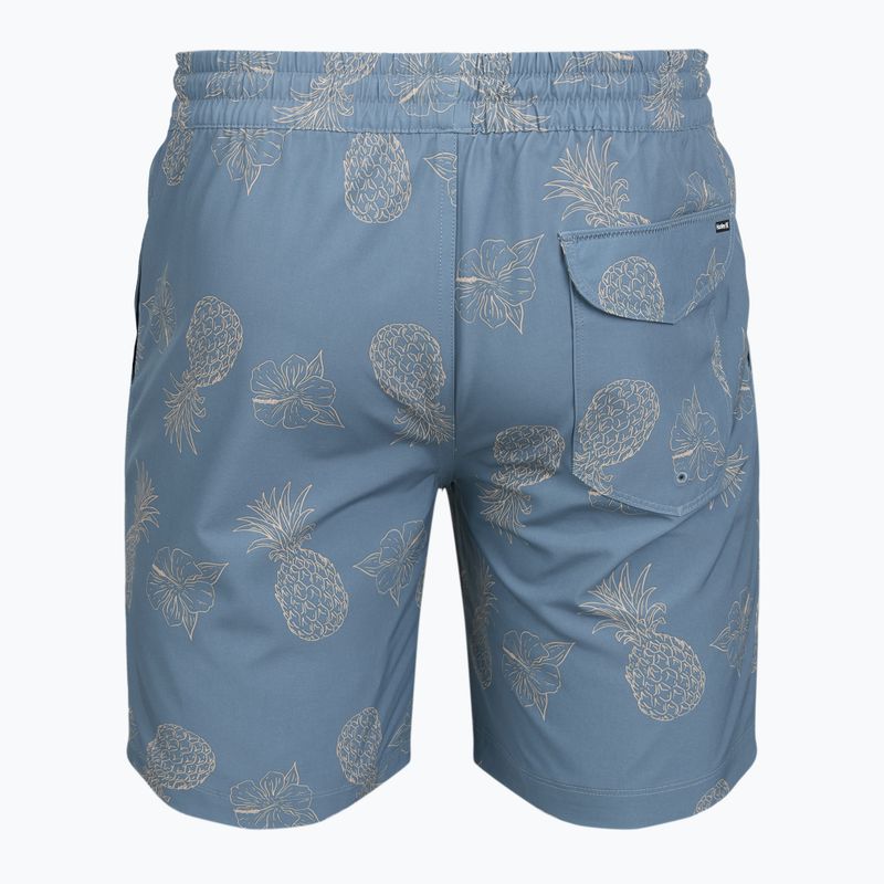 Мъжки плажни шорти Hurley Pineapple Volley Swim Short Blue/Brown 2