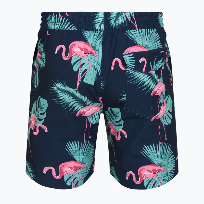 Мъжки плажни шорти Hurley Flamingo Volley Swim Hort Navy 2