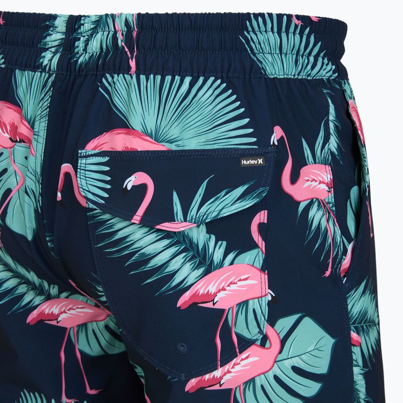 Мъжки плажни шорти Hurley Flamingo Volley Swim Hort Navy 4