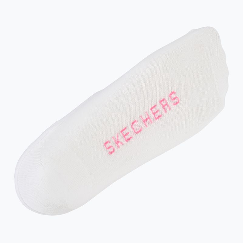 Дамски чорапи SKECHERS Non Terry No Show Liner 3 чифта white/purple 7