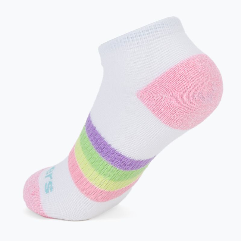 Детски чорапи SKECHERS Heel/Toe Terry Low Cut 6 чифта white/light pink 8