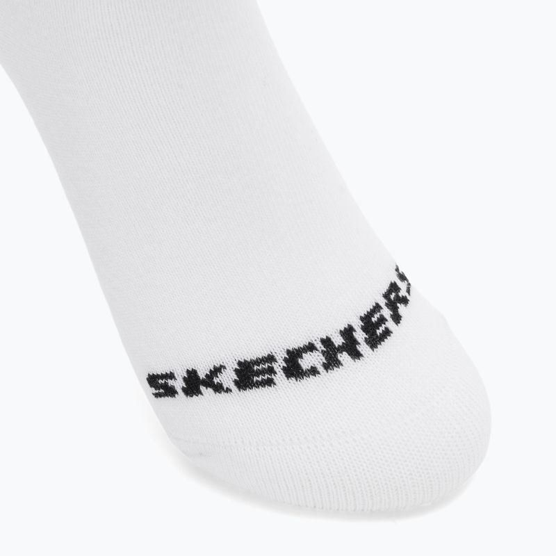 Детски чорапи SKECHERS Non Terry No Show 3 чифта white/grey 6