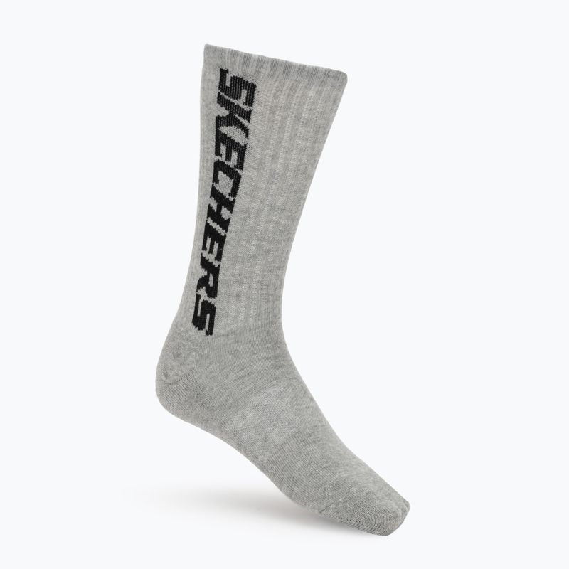 Чорапи SKECHERS Terry Crew 1/2 3 pack grey/black 6