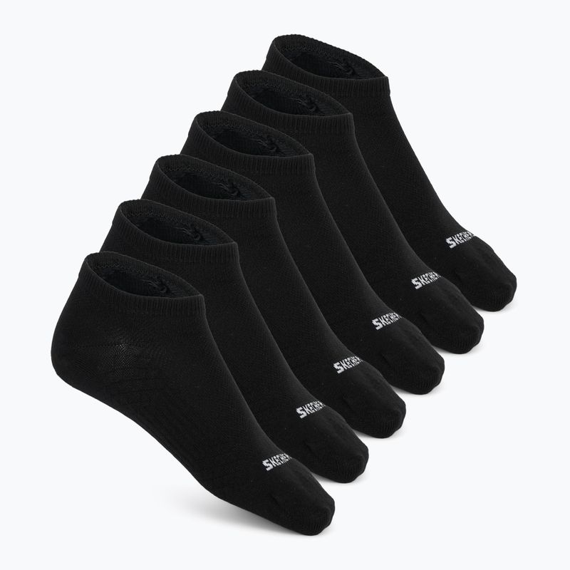 Мъжки чорапи SKECHERS Non Terry Low Cut 6 чифта black