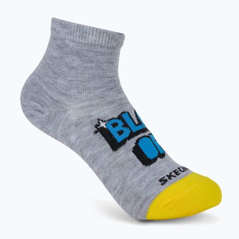 Детски чорапи SKECHERS Non Terry High Qtr Crew 6 чифта grey/grey 4
