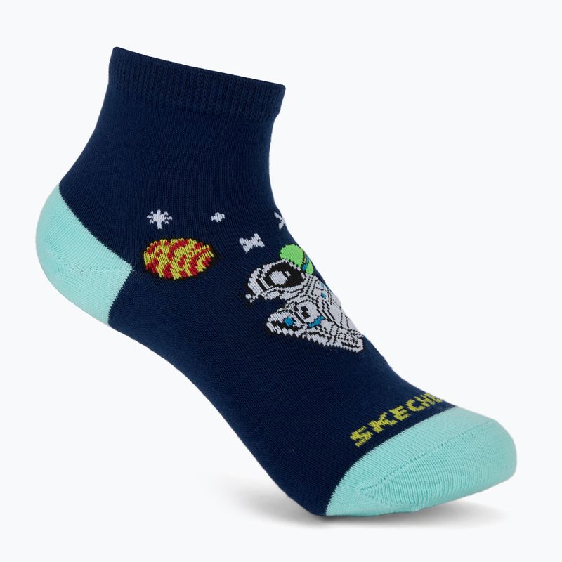 Детски чорапи SKECHERS Non Terry High Qtr Crew 6 чифта grey/grey 6