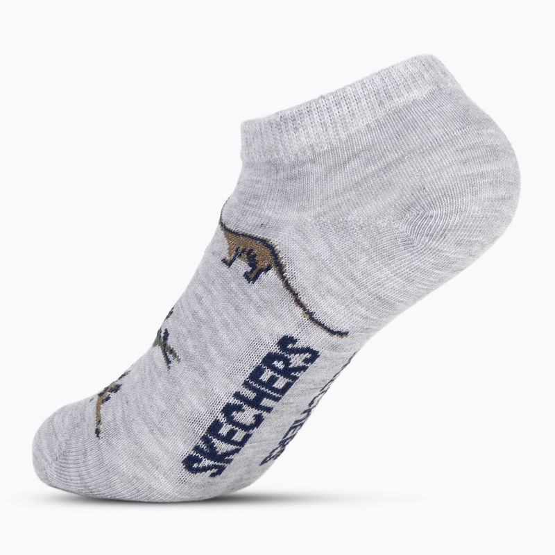 Детски чорапи SKECHERS 1/2 Terry Low Cut 6 чифта olive 3