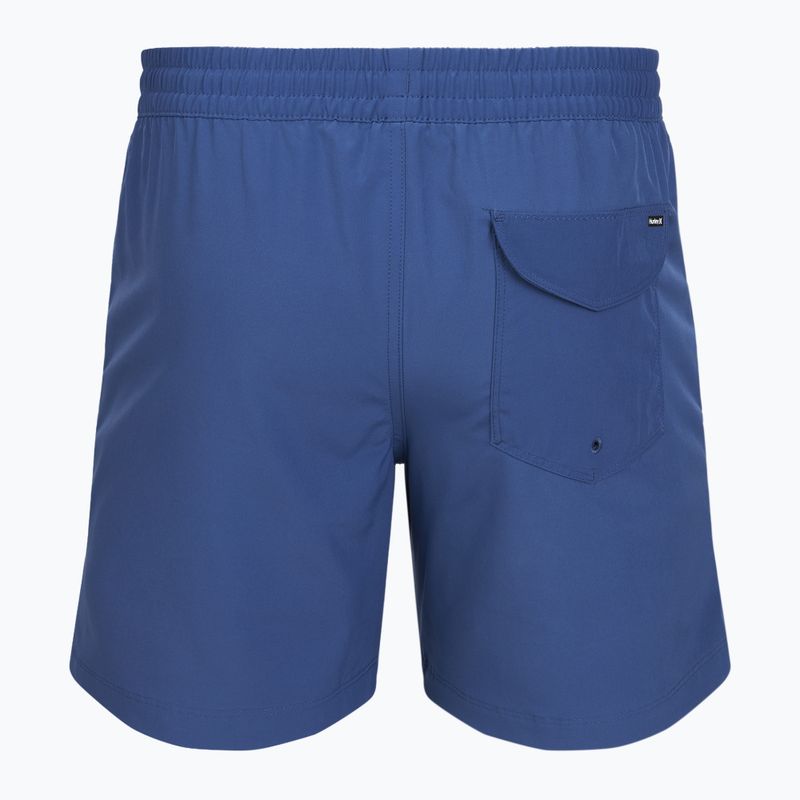 Мъжки плажни шорти Hurley Solid Volley Swim Short Blue/Brown 2