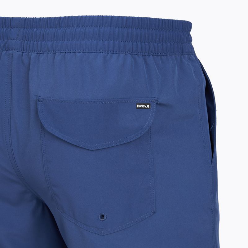Мъжки плажни шорти Hurley Solid Volley Swim Short Blue/Brown 4
