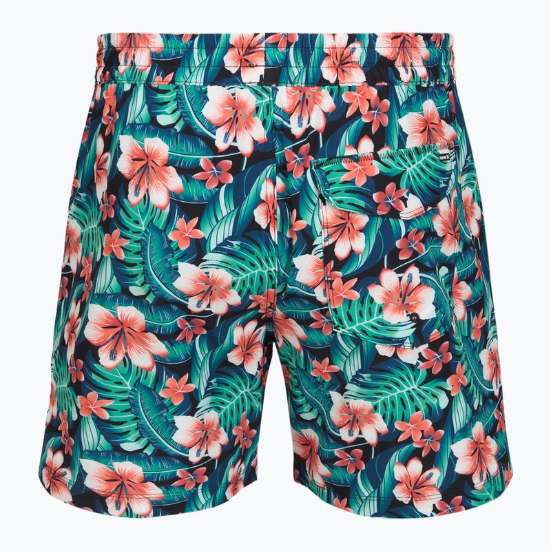 Мъжки плажни шорти Hurley Cabana Floral Volley Swim Short Black 2