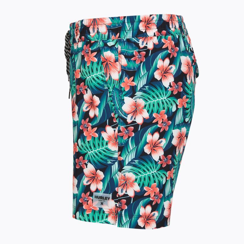 Мъжки плажни шорти Hurley Cabana Floral Volley Swim Short Black 3
