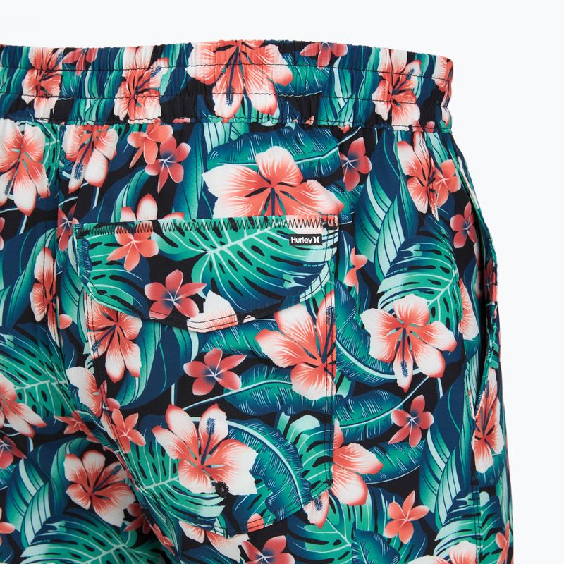 Мъжки плажни шорти Hurley Cabana Floral Volley Swim Short Black 4