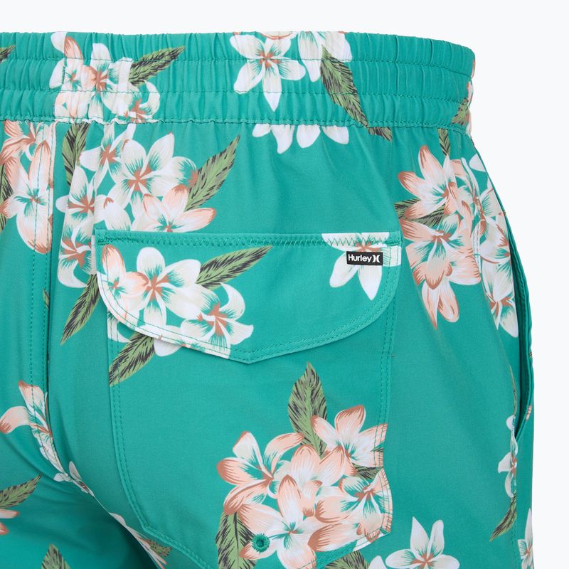 Мъжки плажни шорти Hurley Malaga Volley Swim Short Teal Tint 4