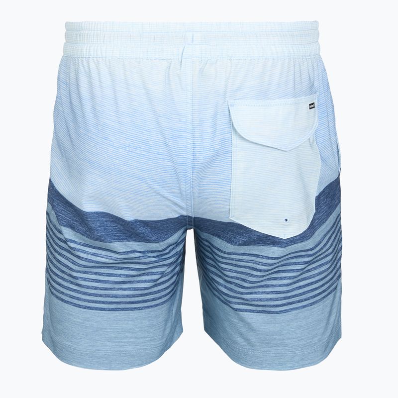 Мъжки плажни шорти Hurley Epic Ombre Volley Swim Short blue/white 2