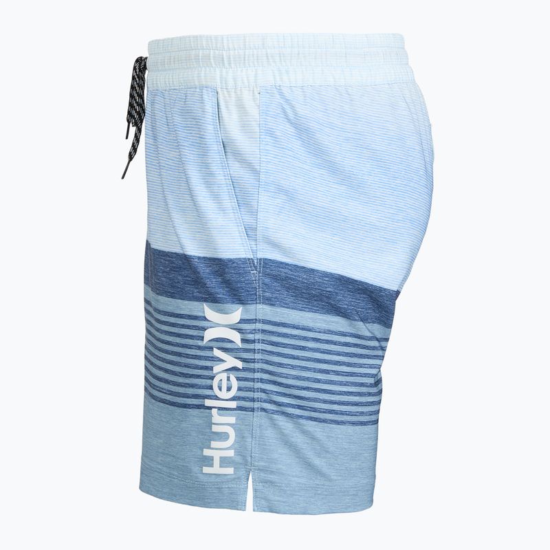 Мъжки плажни шорти Hurley Epic Ombre Volley Swim Short blue/white 3