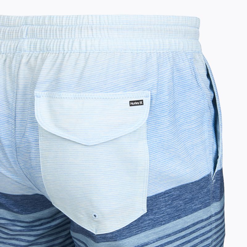 Мъжки плажни шорти Hurley Epic Ombre Volley Swim Short blue/white 4