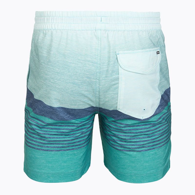 Мъжки плажни шорти Hurley Epic Ombre Volley Swim Short Teal Tint 2