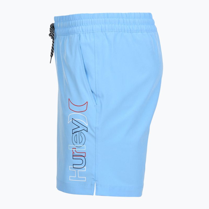 Мъжки плажни шорти Hurley Crossover Volley Swim Short Photo Blue 3