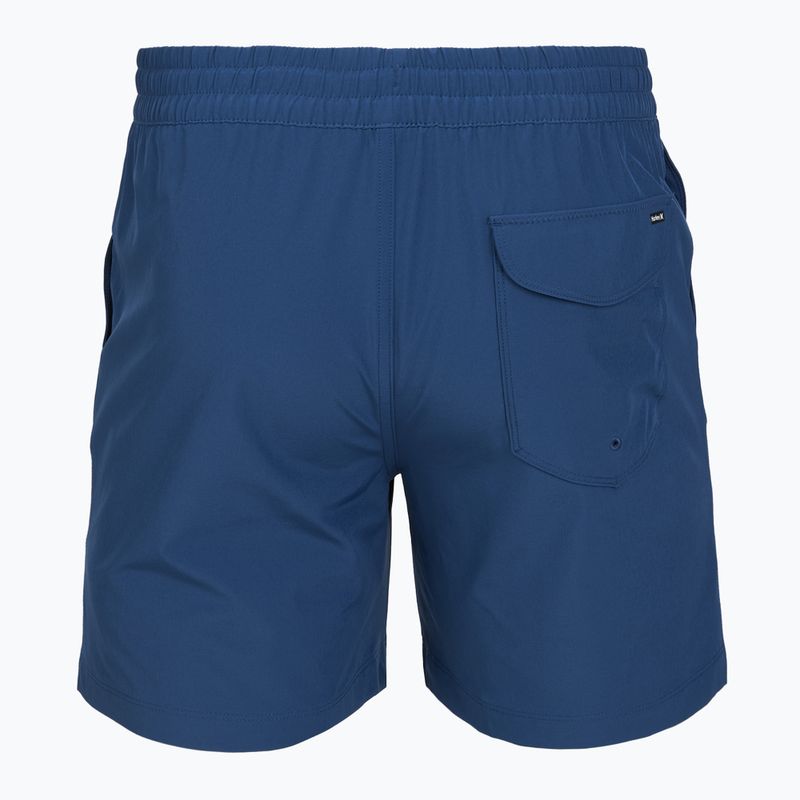 Мъжки плажни шорти Hurley Crossover Volley Swim Short blue/black 2
