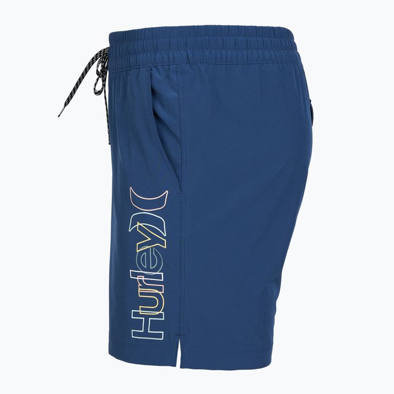 Мъжки плажни шорти Hurley Crossover Volley Swim Short blue/black 3