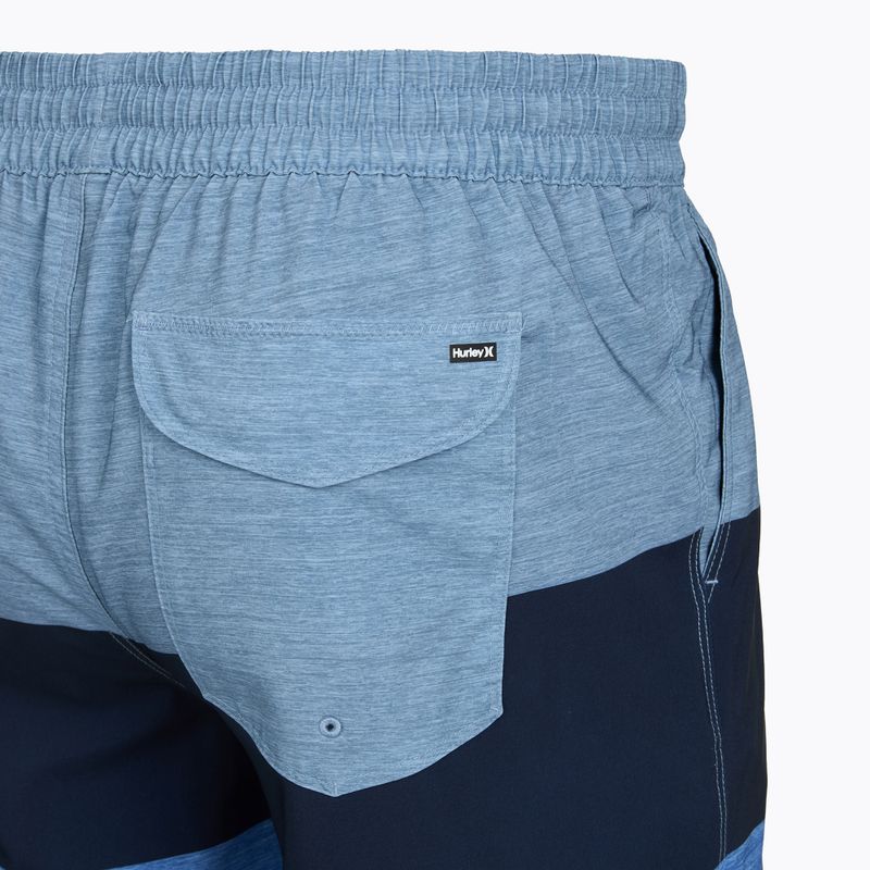 Мъжки плажни шорти Hurley Color Blocked Volley Swim Short Baby Blue 4
