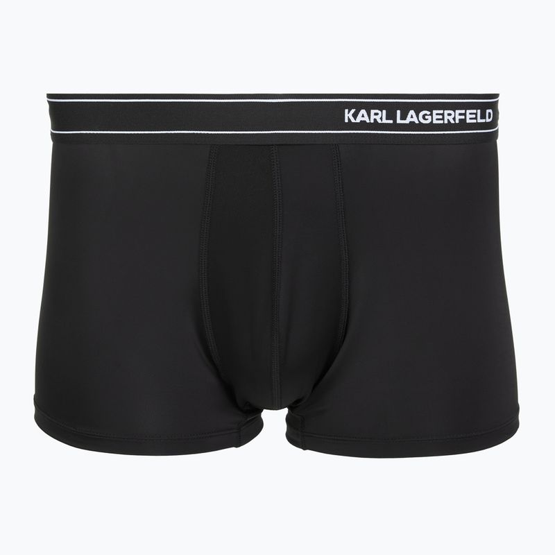 Мъжки боксерки KARL LAGERFELD Stripe Logo Micro Trunk 3 чифта black 2